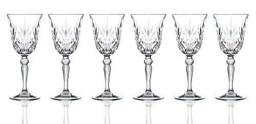 Crystal Melodia Collection Double Old Fashioned Glasses — Red