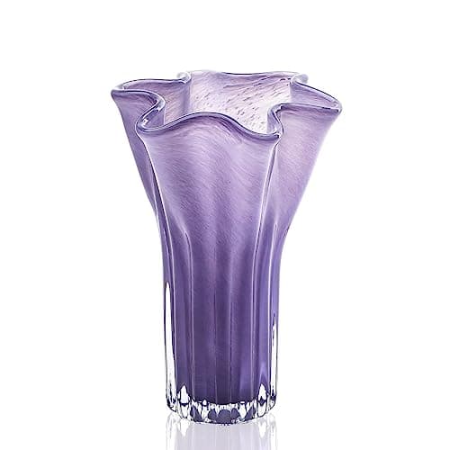Handblown Glass Vase, Modern Flower Vase for Home Decor — Style-6
