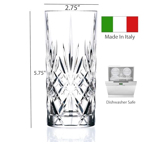 Crystal Highball Set by Lorren Home Trends