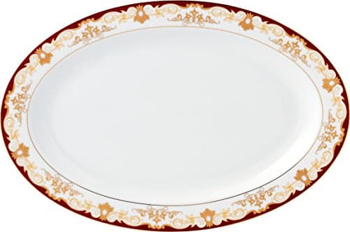57 Piece 'Mabel' Bone China Dinnerware Set for 8 People - Burgundy