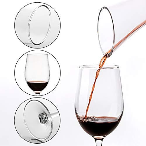 12-Ounce Classic Red/White Wine Glasses - UMI UMIZILI Party Set