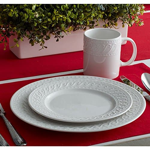 Pfaltzgraff Sylvia 32-Piece White Dinnerware Set for 8