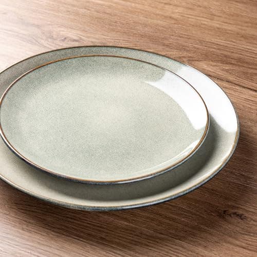 AmorArc Ceramic Dinnerware Set for 4, 12 Pieces Handpainted Stoneware