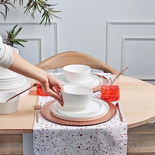 KARACA Salvare 18-Piece Elegant White Dinnerware Set