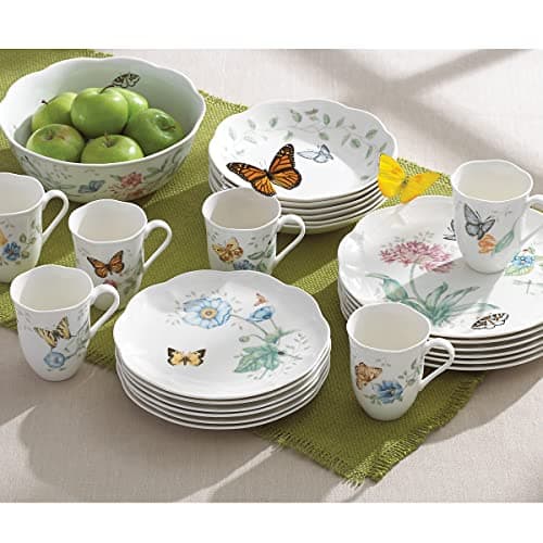 Lenox Butterfly Meadow 18-Piece White Dinnerware Set