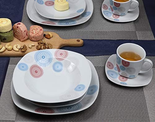 Lorren Home Trends LH451 Blue Dinner Sets for Gatherings
