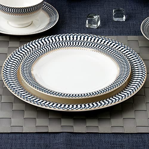 24-Piece Bone China Dinnerware Set, Service for 4 by Lorren Home Trends
