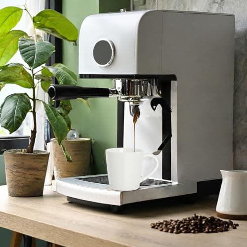 2-Pack White Ceramic Espresso Cups Set for Coffee and Tea