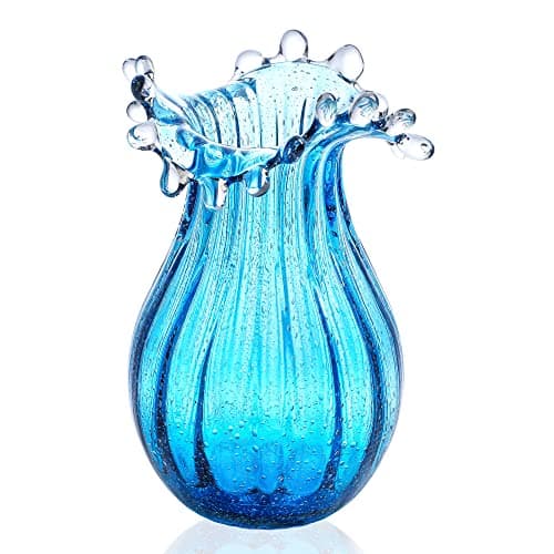 Handblown Glass Vase, Modern Flower Vase for Home Decor — Style-2