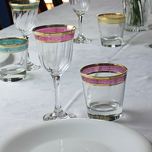 Melania Collection Multicolored Glass Set - Set of 6
