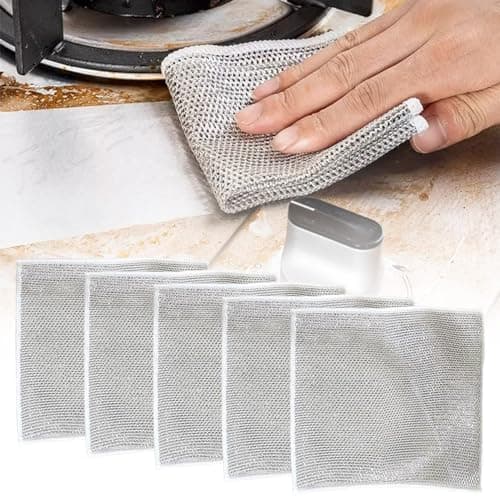 2024 Premium Reusable Non-Scratch Wire Dishcloth for Scrubbing Sinks and Dishes (5)