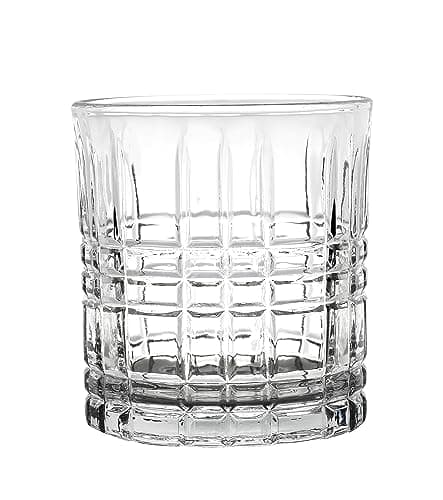 Lorren Home Trends 11 oz Double Old Fashion Drinking Glasses, Set of 6