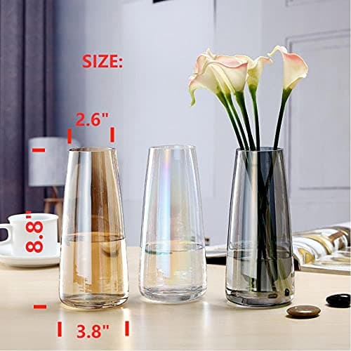 Modern Crystal Glass Vase for Home, Office, and Wedding Decor