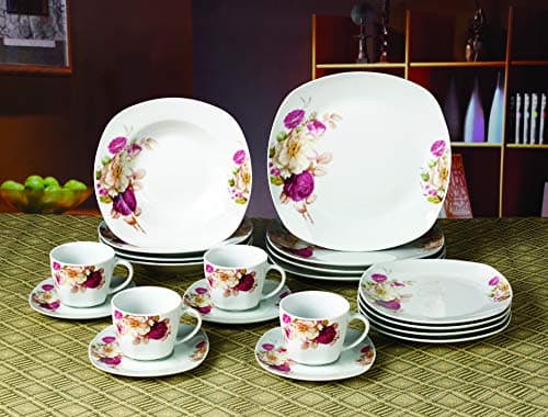 Lorren Home Trends LH427 Pink Dinner Set for Gatherings
