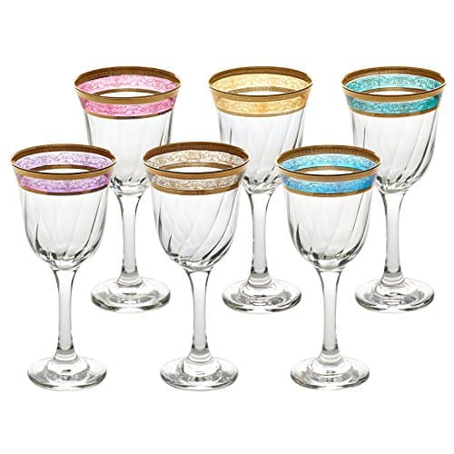 Melania Collection Multicolored Glass Set - Set of 6 — Multicolor