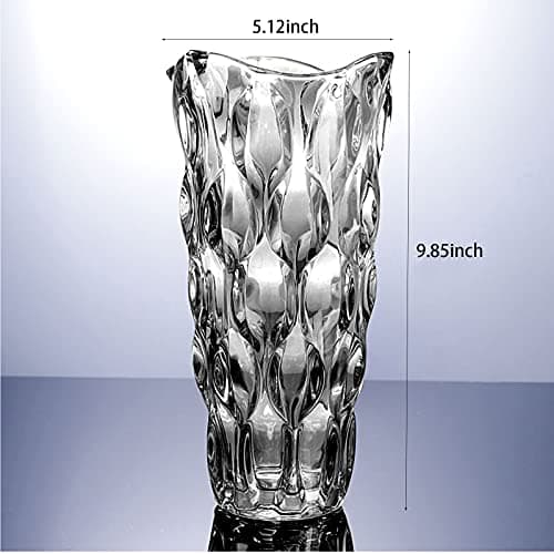 Ultimate Handmade Crystal Glass Gray Flower Vase