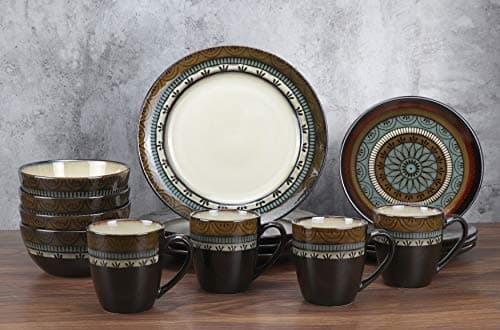 Lorren Home Trends Glazed Dinnerware Set