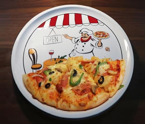 Lorren Home Trends Chef Design 2 Piece 12" Pizza Serving Platters