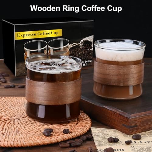 PARACITY Borosilicate Espresso Shot Glass Set of 2