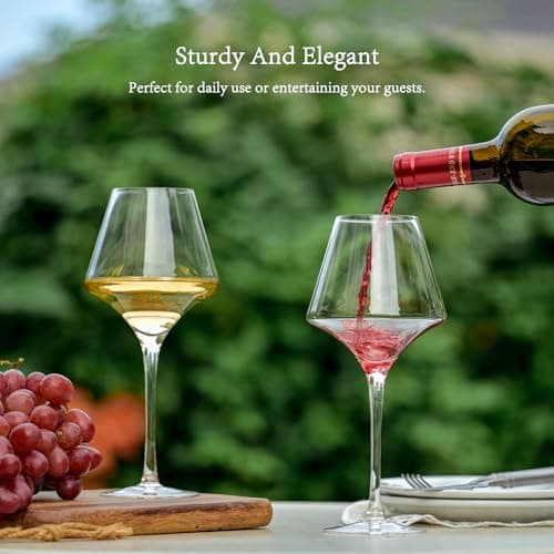 17.5oz Premium Crystal Wine Glass Set – Unique Gift for Special Occasions