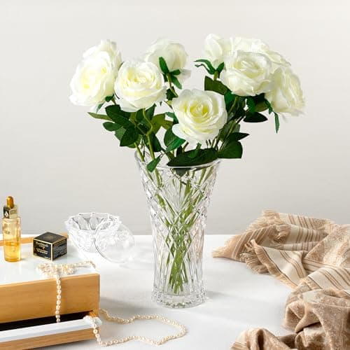 Lorren Home Trends Tall Cut Flower Vase for Décor