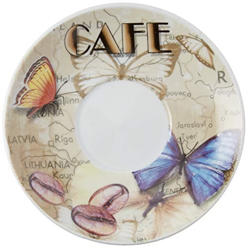Metal Stand Lorenzo Import Butterfly Coffee Cups (Set of 4)