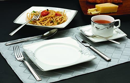 Lorenzo 57-Piece Elegant Bone China Dinnerware Set for 8