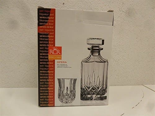 Lorren Home Trends 7 Piece Opera Liquor Set, Clear
