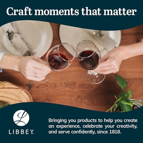 Libbey Vineyard Reserve Red & White Wine Glass Set, Lead-Free Party Gifts