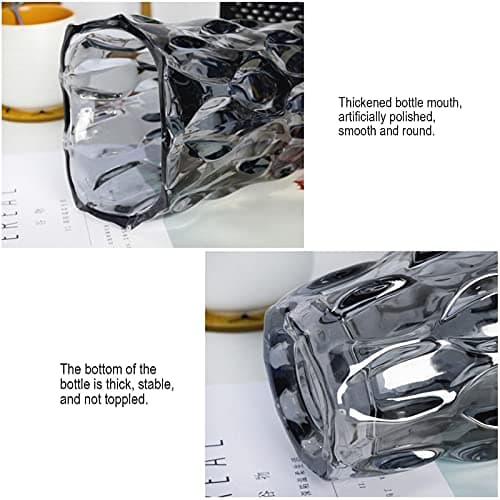 Ultimate Handmade Crystal Glass Gray Flower Vase