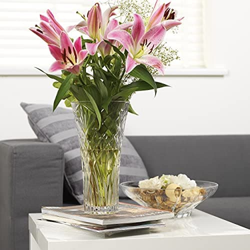 Handsfree Crystal Flower Vase, 16 x 16 x 30.25 cm