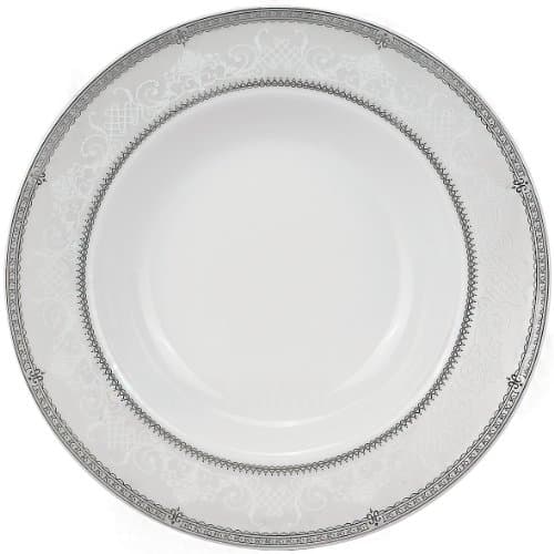 Lorren Home Trends Ballo 57-Piece Porcelain Dinnerware Set for 8