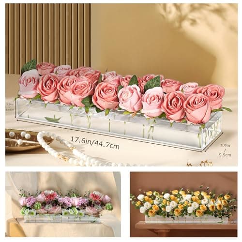 Acrylic Flower Vase for Dining Table Weddings Home Decor