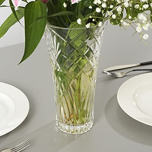 Handsfree Crystal Flower Vase, 16 x 16 x 30.25 cm