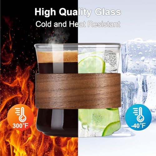 PARACITY Borosilicate Espresso Shot Glass Set of 2