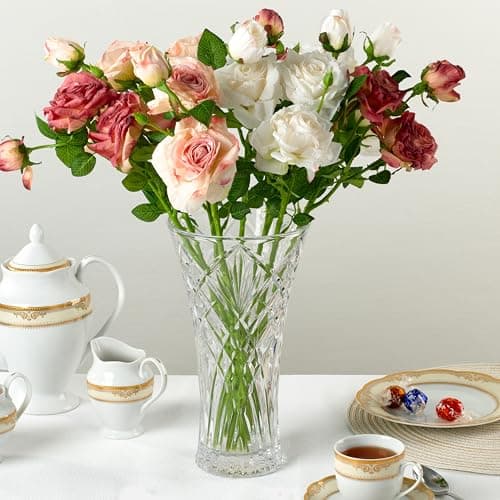 Lorren Home Trends Tall Cut Flower Vase for Décor