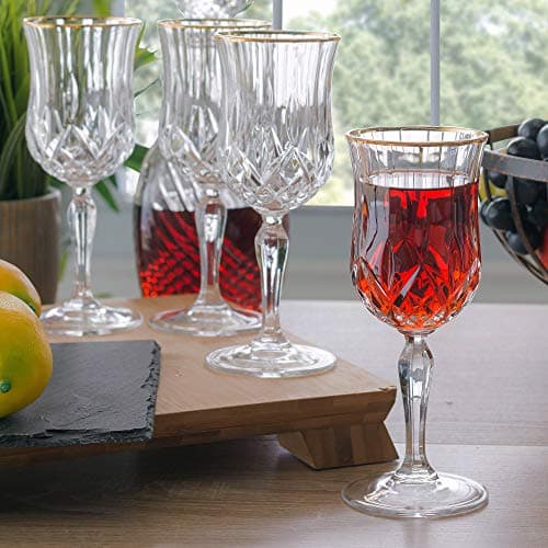 Lorren Home Trends LG6000 Medium Wine & Gold