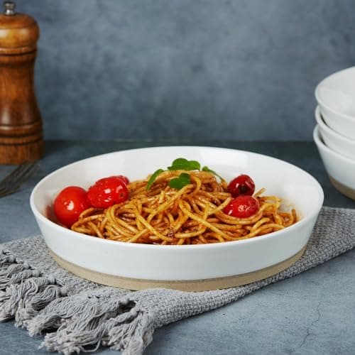 Famiware Saturn 4-Piece Pasta Bowls Set, White