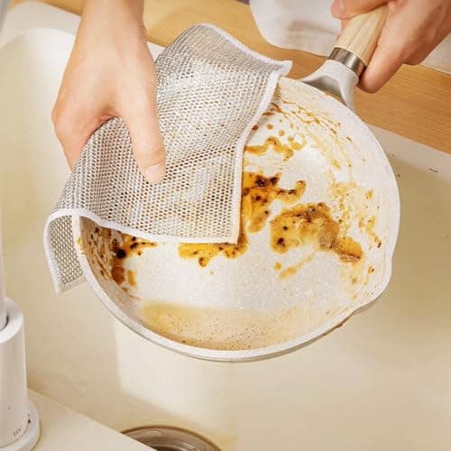 2024 Premium Reusable Non-Scratch Wire Dishcloth for Scrubbing Sinks and Dishes (5)
