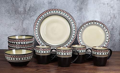 Lorren Home Trends Glazed Dinnerware Set
