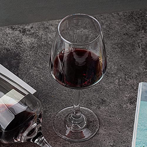 YANGNAY 12 Oz Red & White Wine Glasses, Set of 8, Dishwasher Safe