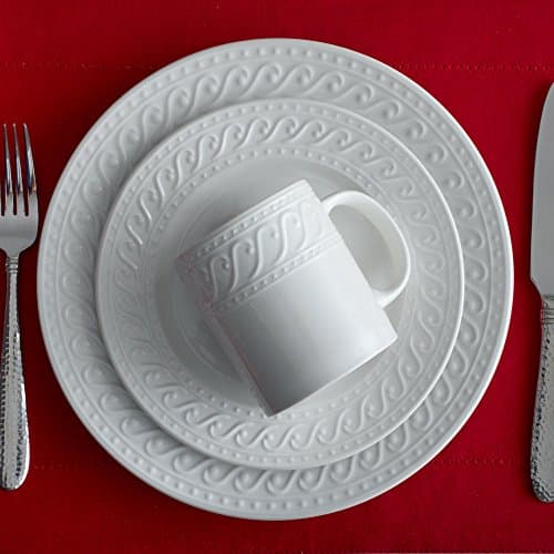 Pfaltzgraff Sylvia 32-Piece White Dinnerware Set for 8