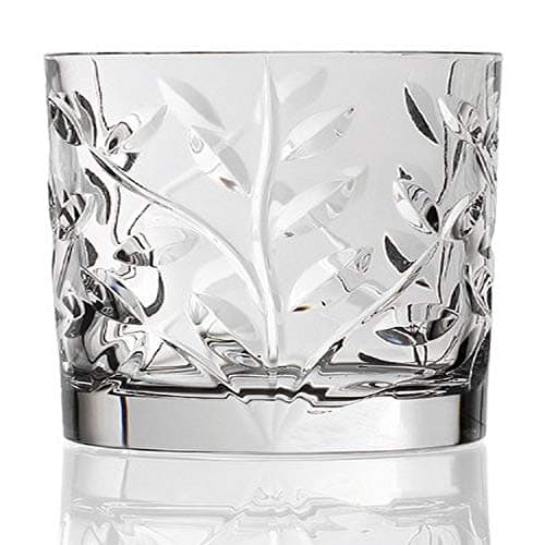 Lorenzo Rcr Crystal Laurus Double Old Fashion Glass Set
