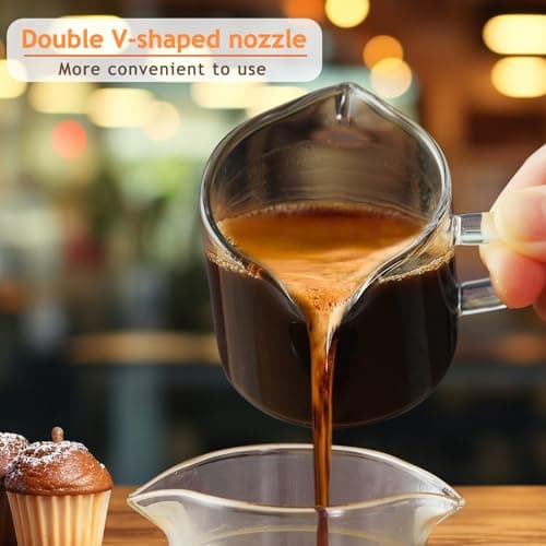 Set of 2 Unique 4oz Espresso Shot Glasses for Espresso Machine Users