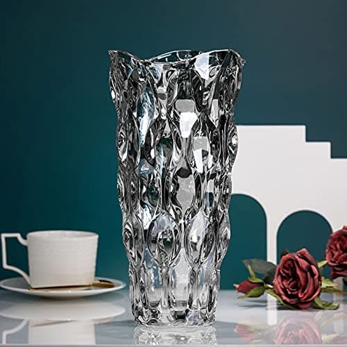 Ultimate Handmade Crystal Glass Gray Flower Vase