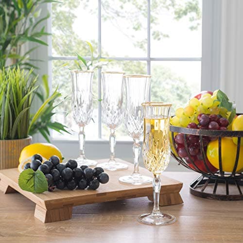 Lorren Home Trends LG6002 Flute, Gold Large