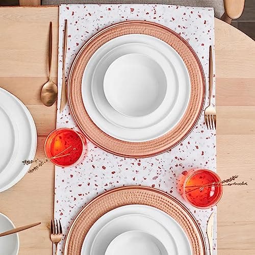 KARACA Salvare 18-Piece Elegant White Dinnerware Set