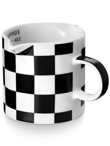 Ceramic Espresso Cups, 5 oz Double Spouts, Perfect for Espresso Machines