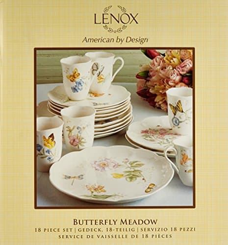 Lenox Butterfly Meadow 18-Piece White Dinnerware Set