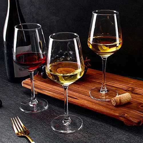 12oz Clear Red/White Wine Glasses Set of 8 for Party, Wedding & Home
